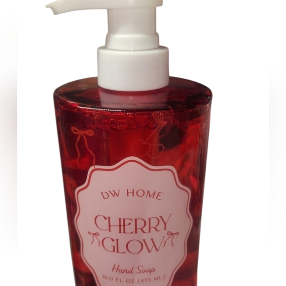 DW Home Cherry Glow Hand Soap  Refillable Glass Jar - Picture 2 of 3